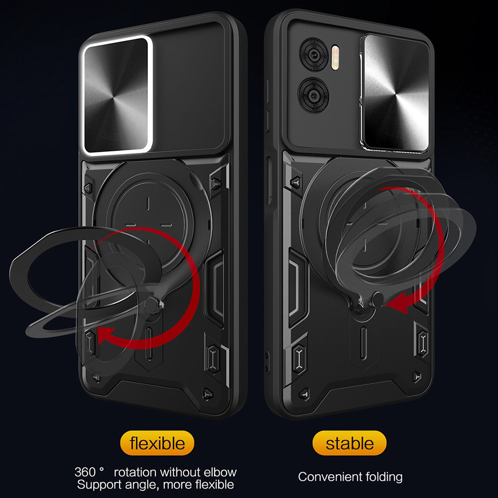Custodia per Motorola Moto G85, Techsuit, CamGuard Pro, Nera