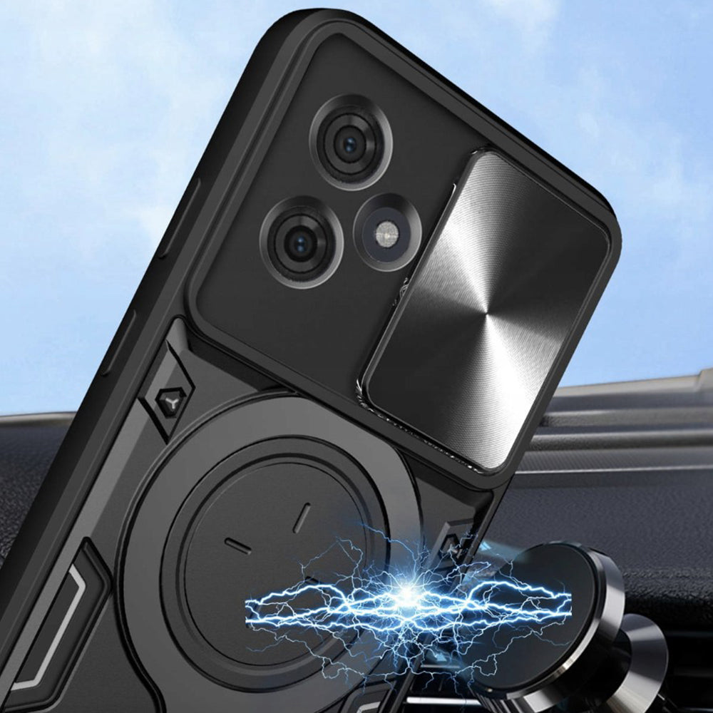 Custodia per Motorola Moto G86 Power, Techsuit, CamGuard Pro, Nera