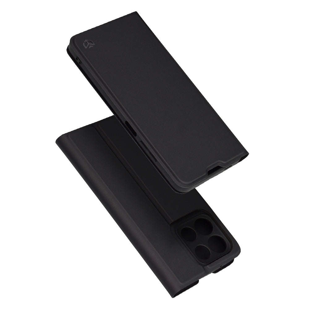 Custodia per Motorola Moto G86, Techsuit, Magskin Book, Nera
