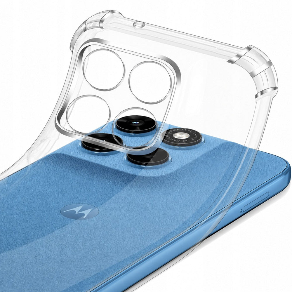 Custodia per Motorola Moto G87 / G77 / G67, Techsuit, Shockproof Clear, Trasparente