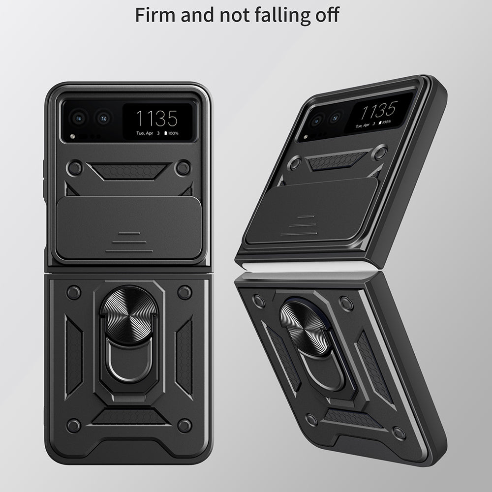 Custodia per Motorola Razr 40, Techsuit, CamShield, Nera