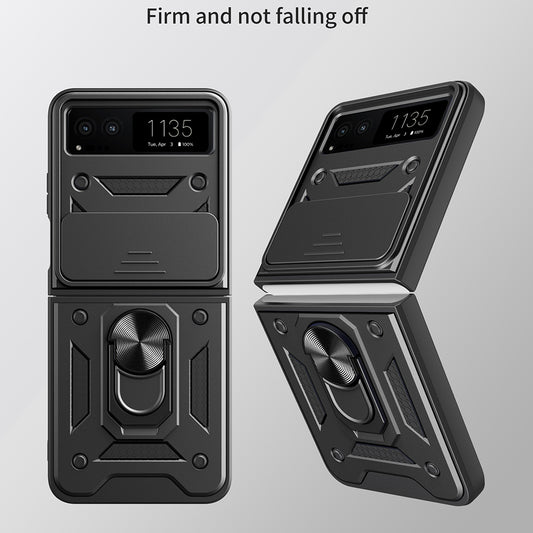 Custodia per Motorola Razr 40, Techsuit, CamShield, Nera