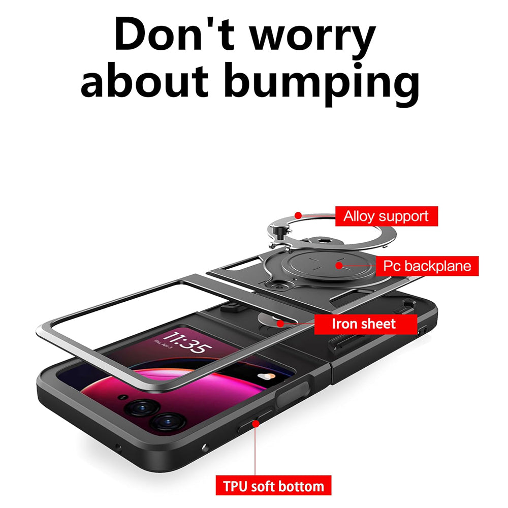 Custodia per Motorola Razr 60 / Razr 50, Techsuit, CamGuard Pro, Nera