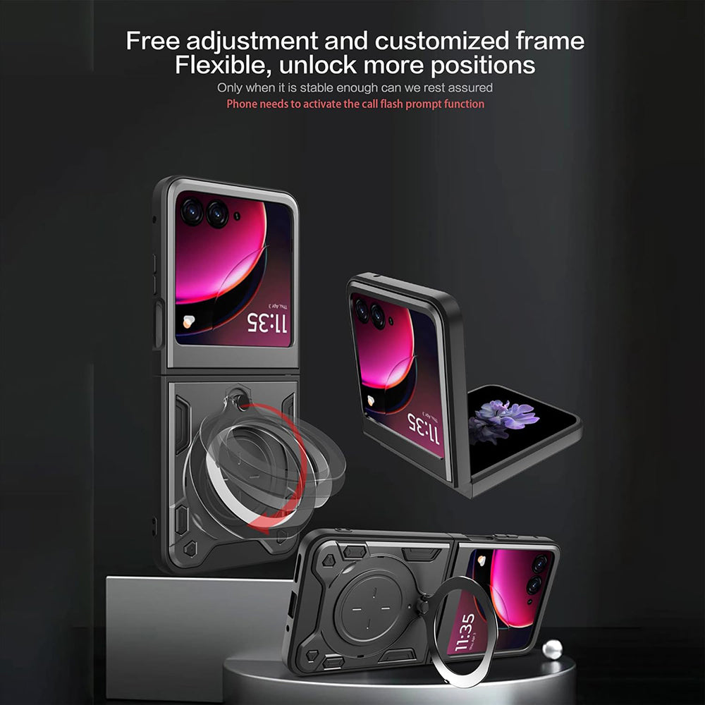 Custodia per Motorola Razr 60 / Razr 50, Techsuit, CamGuard Pro, Nera