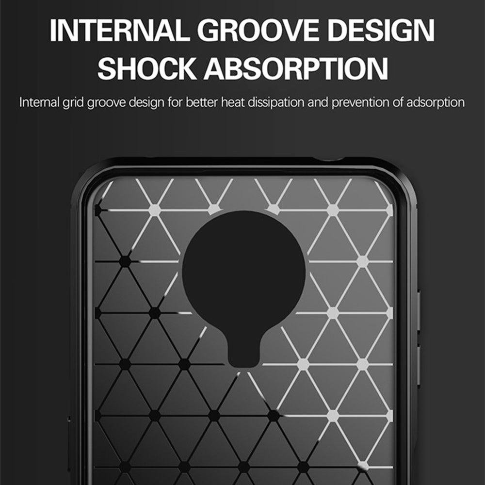 Custodia per Nokia G10 / G20, Techsuit, Carbonio, Nera