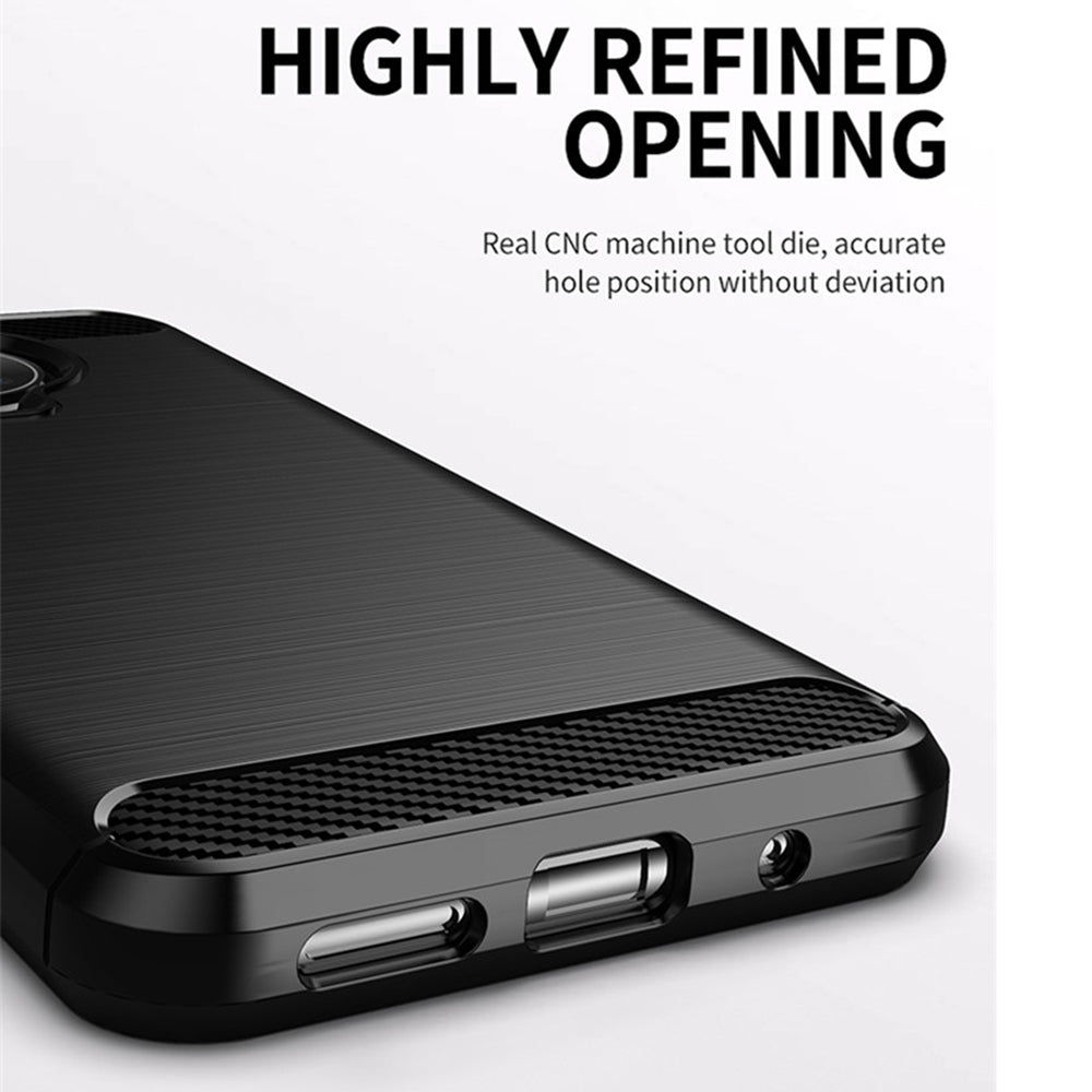Custodia per Nokia G10 / G20, Techsuit, Carbonio, Nera