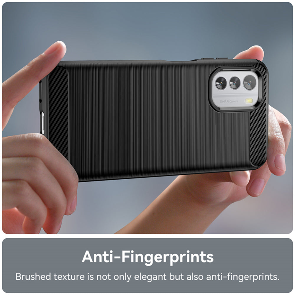 Custodia per Nokia G42, Techsuit, Carbonio, Nera