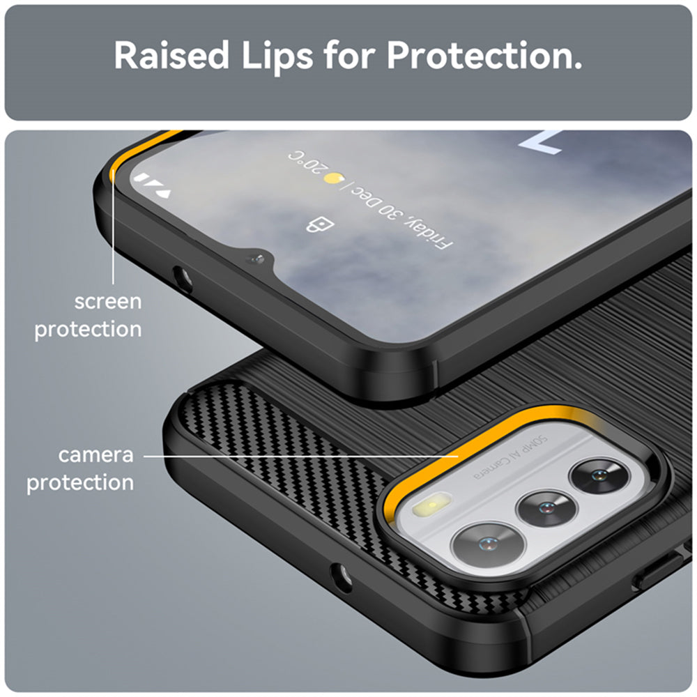 Custodia per Nokia G42, Techsuit, Carbonio, Nera