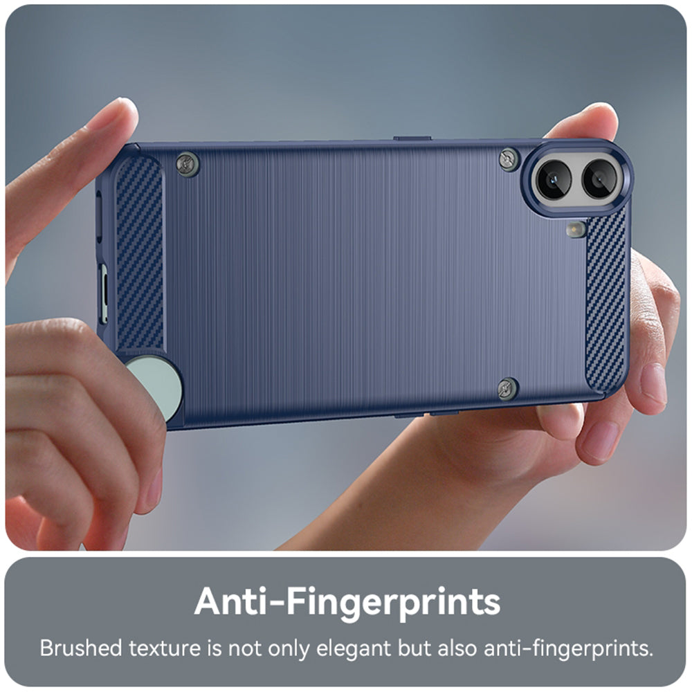 Custodia per Nothing CMF Phone 1, Techsuit, Carbonio, Blu