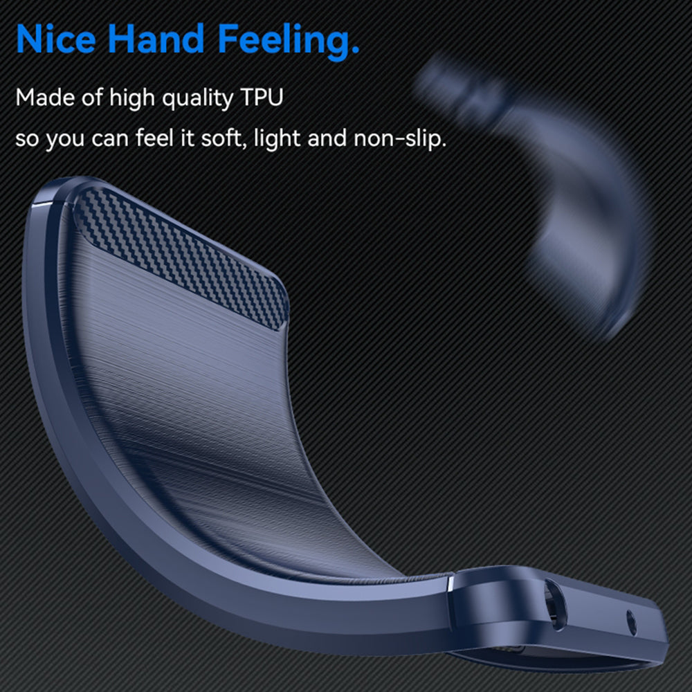Custodia per Nothing CMF Phone 1, Techsuit, Carbonio, Blu