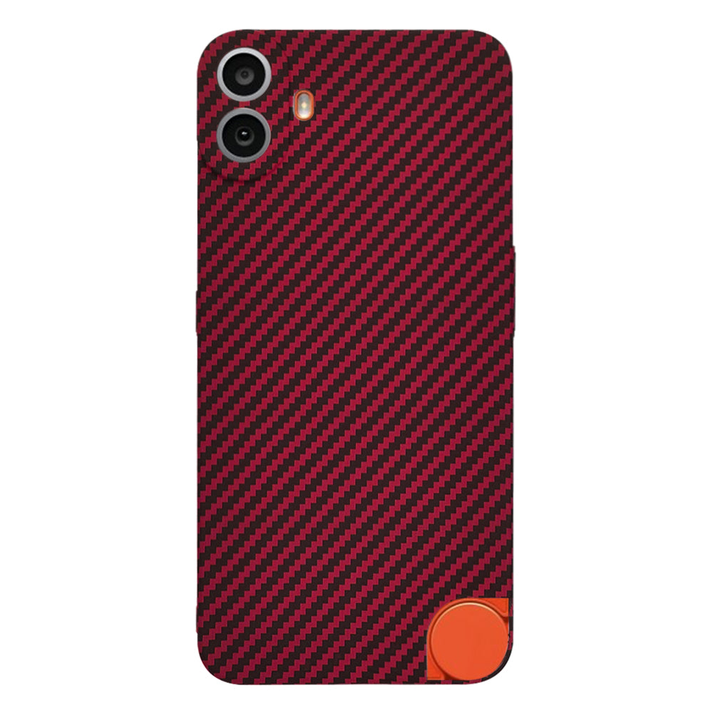 Custodia per Nothing CMF Phone 1, Techsuit, Carbonite FiberShell, Rossa