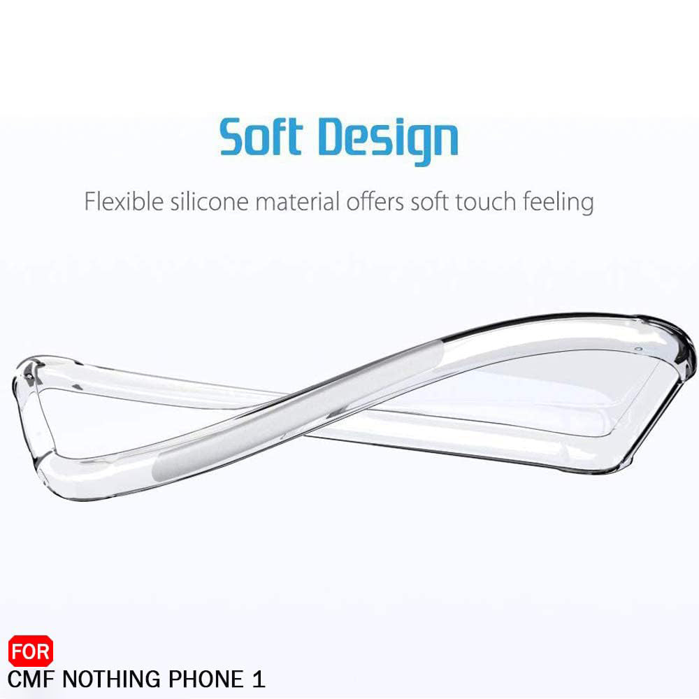 Custodia per Nothing CMF Phone 1, Techsuit, Shockproof Clear, Trasparente