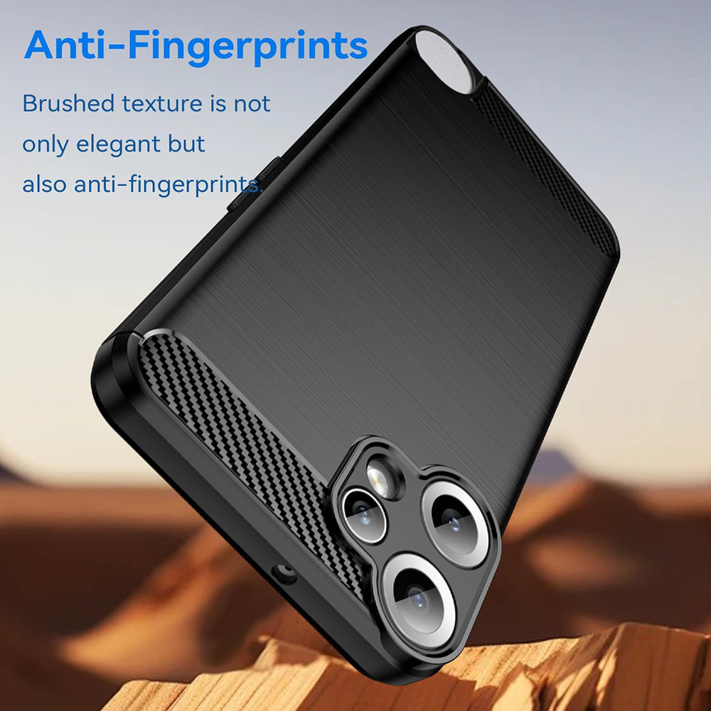 Custodia per Nothing CMF Phone 2 Pro, Techsuit, Carbonio, Nera