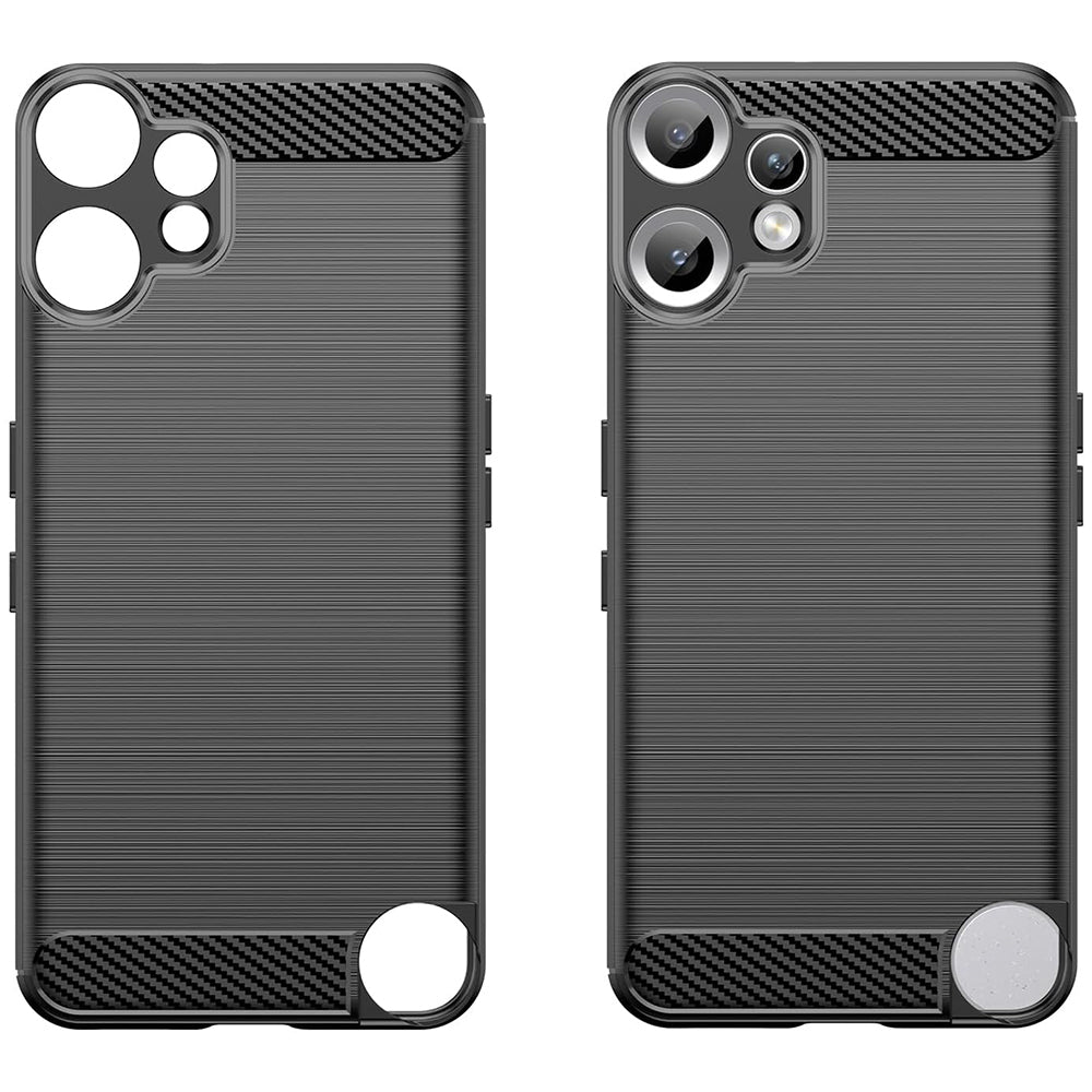 Custodia per Nothing CMF Phone 2 Pro, Techsuit, Carbonio, Nera