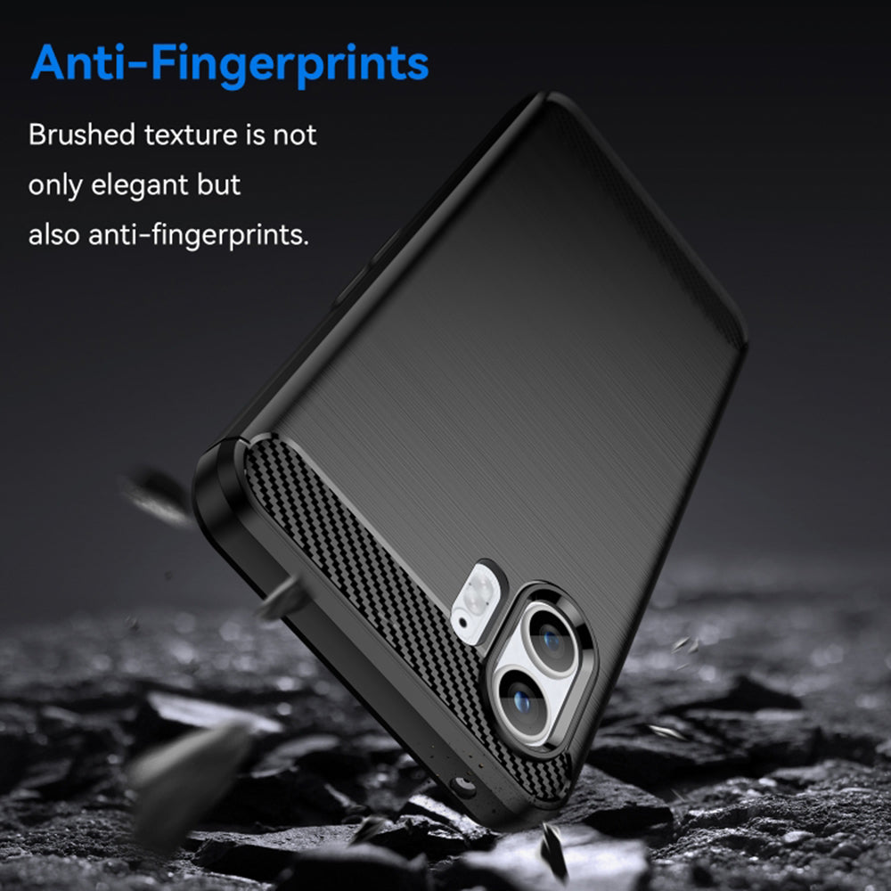 Custodia per Nothing Phone (2), Techsuit, Carbonio, Nera