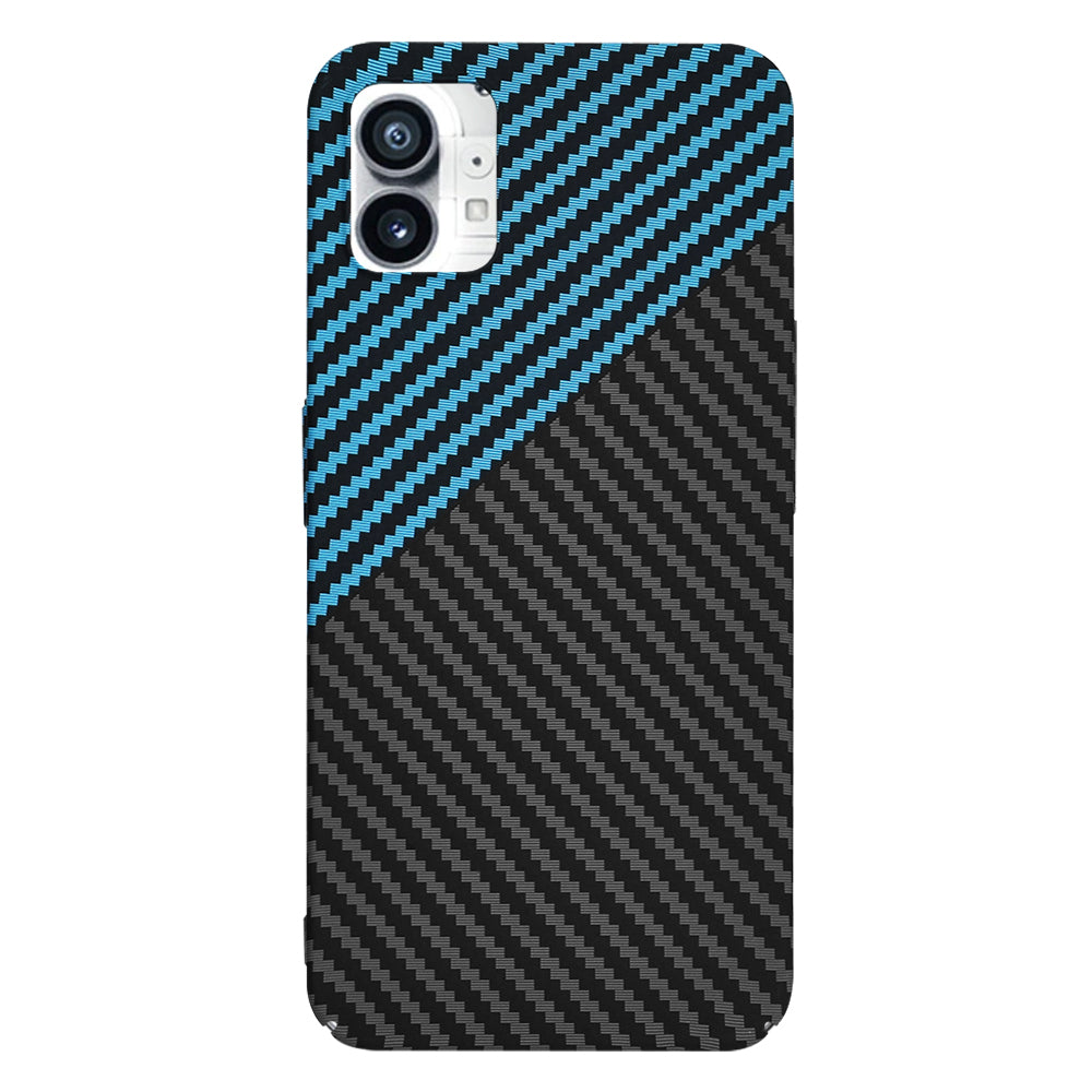 Custodia per Nothing Phone (1), Techsuit, Carbonite FiberShell, Nero Bleu