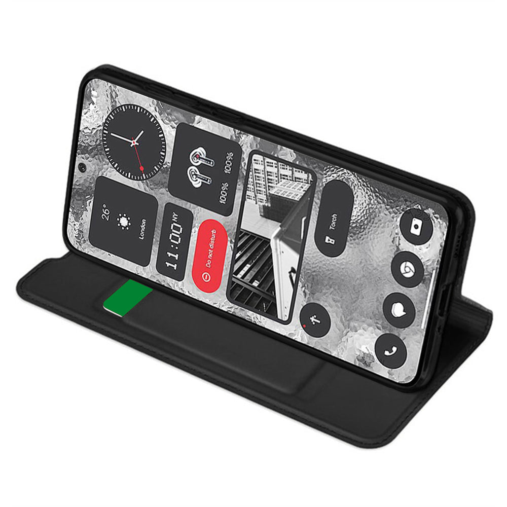 Custodia per Nothing Phone (2), Techsuit, Magskin Book, Nera