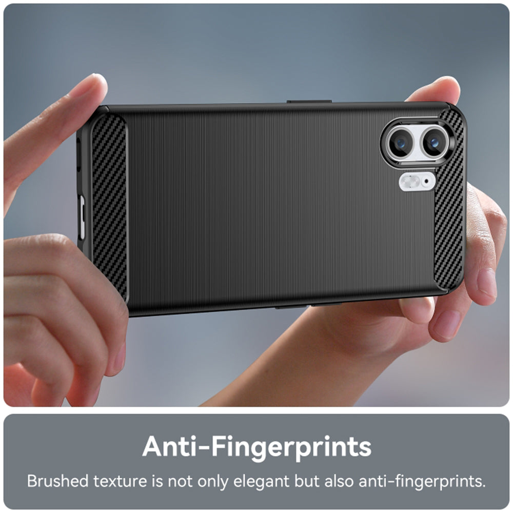 Custodia per Nothing Phone (2), Techsuit, Carbonio, Nera