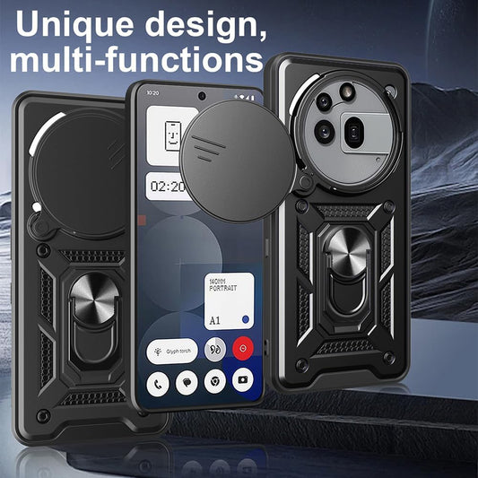 Custodia per Nothing Phone (3a) Pro, Techsuit, CamShield, Rosa