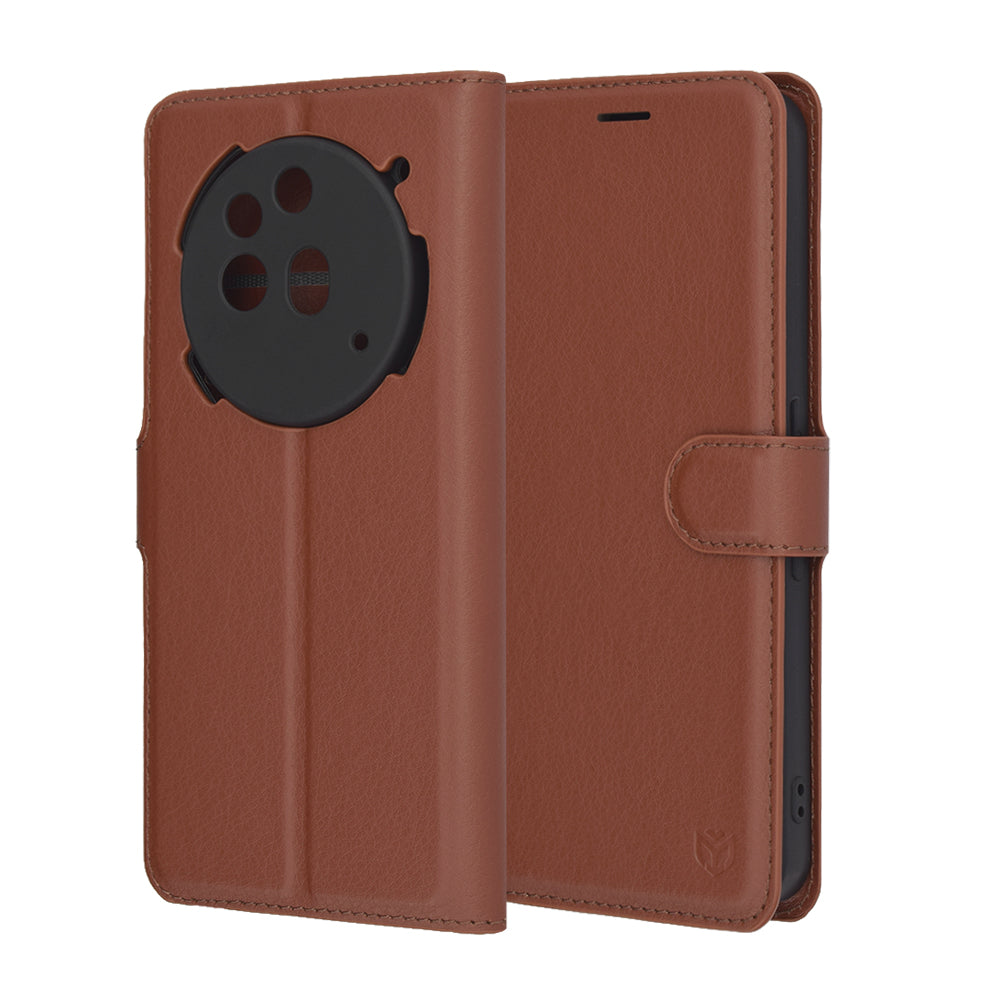 Custodia per Nothing Phone (3a) Pro, Techsuit, Leather Folio, Marrone
