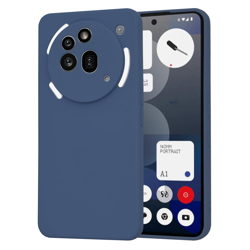 Custodia per Nothing Phone (3a) Pro, Techsuit, SoftFlex, Blu scuro