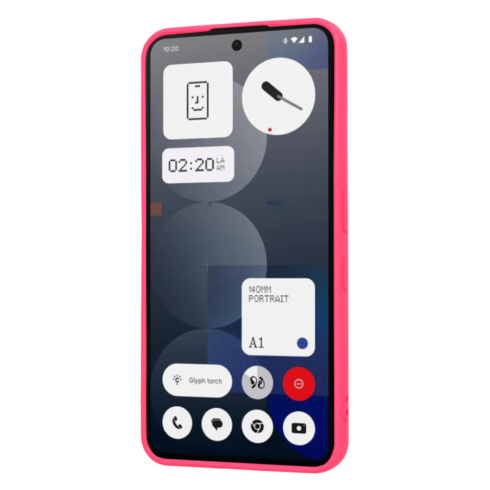 Custodia per Nothing Phone (3a) Pro, Techsuit, SoftFlex, Rosa Scuro