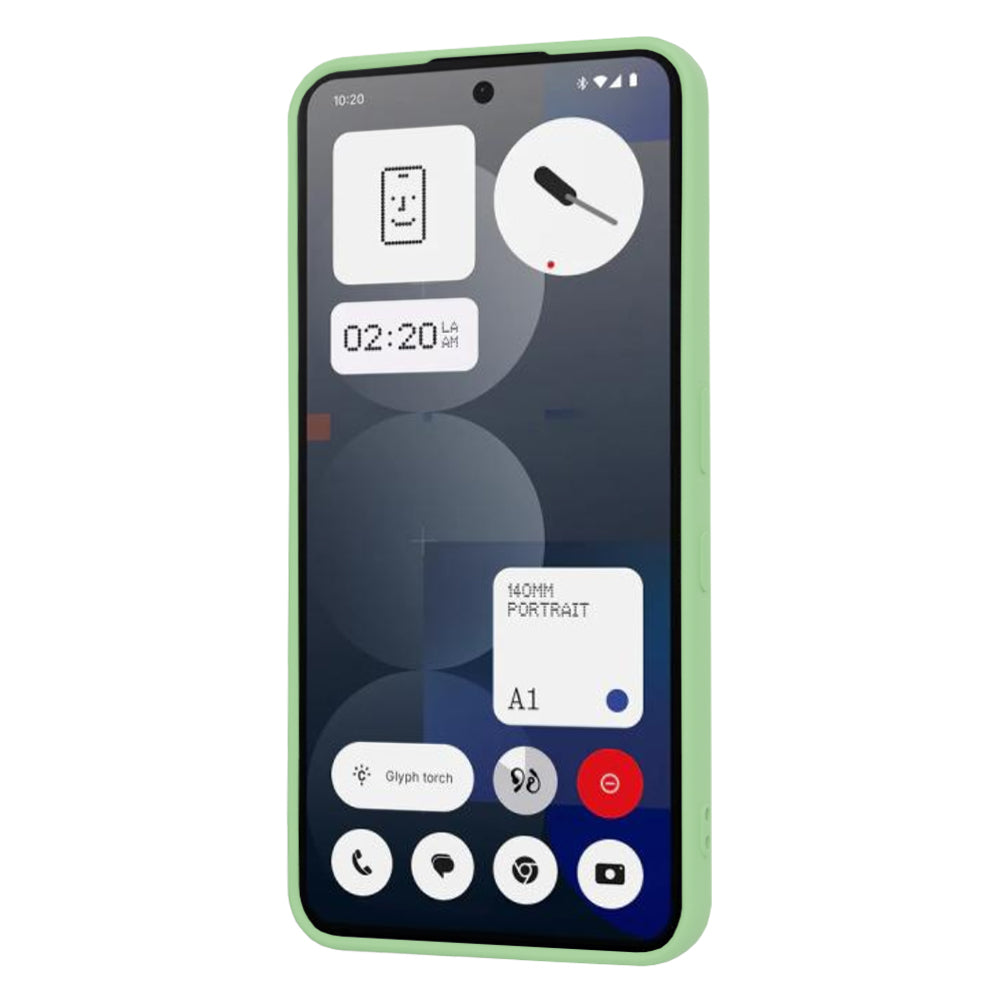 Custodia per Nothing Phone (3a) Pro, Techsuit, SoftFlex, Verde Chiaro
