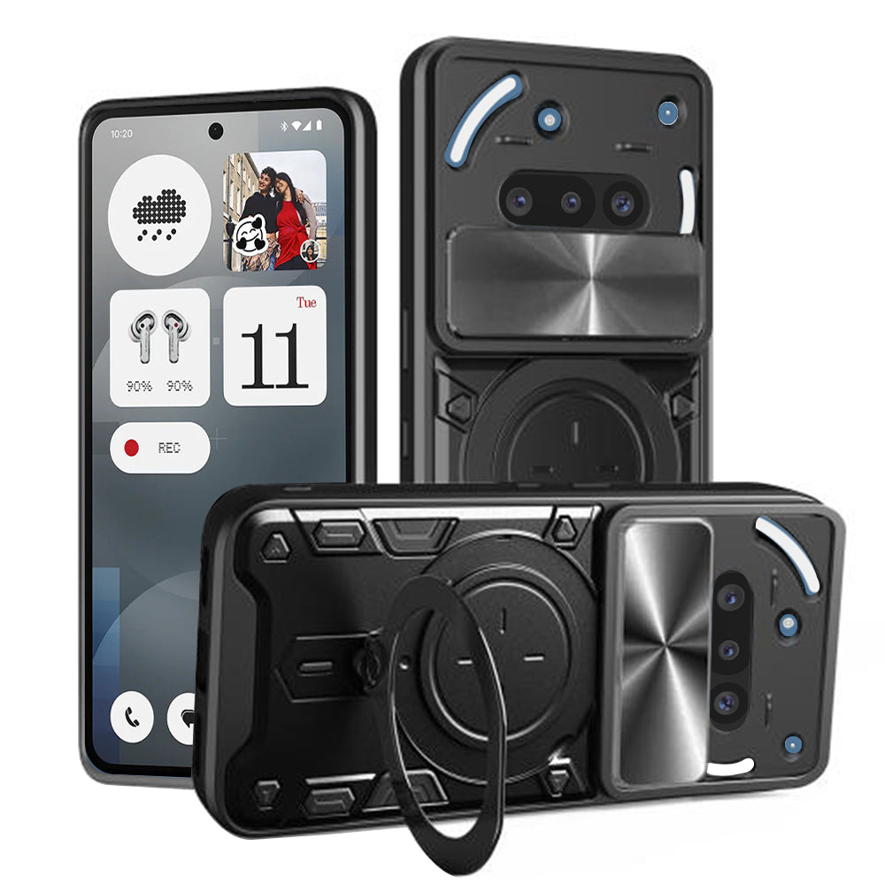 Custodia per Nothing Phone (3a), Techsuit, CamGuard Pro, Nera