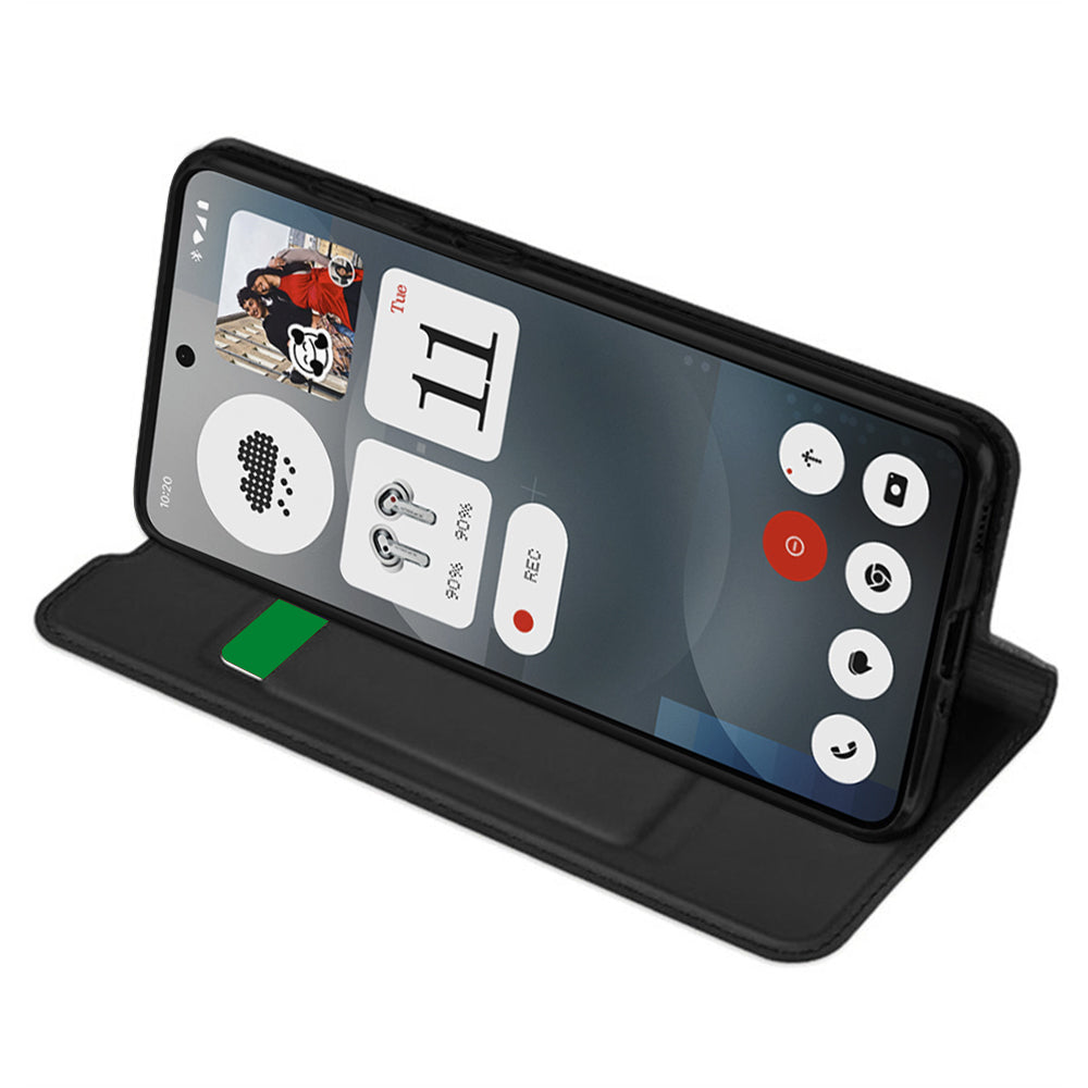 Custodia per Nothing Phone (3a), Techsuit, Magskin Book, Nera