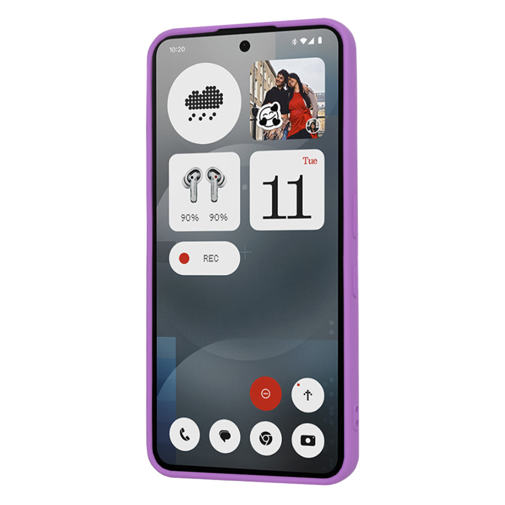 Custodia per Nothing Phone (3a), Techsuit, SoftFlex, Viola