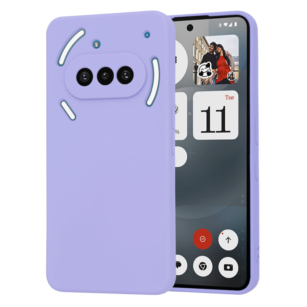 Custodia per Nothing Phone (3a), Techsuit, SoftFlex, Viola Chiaro