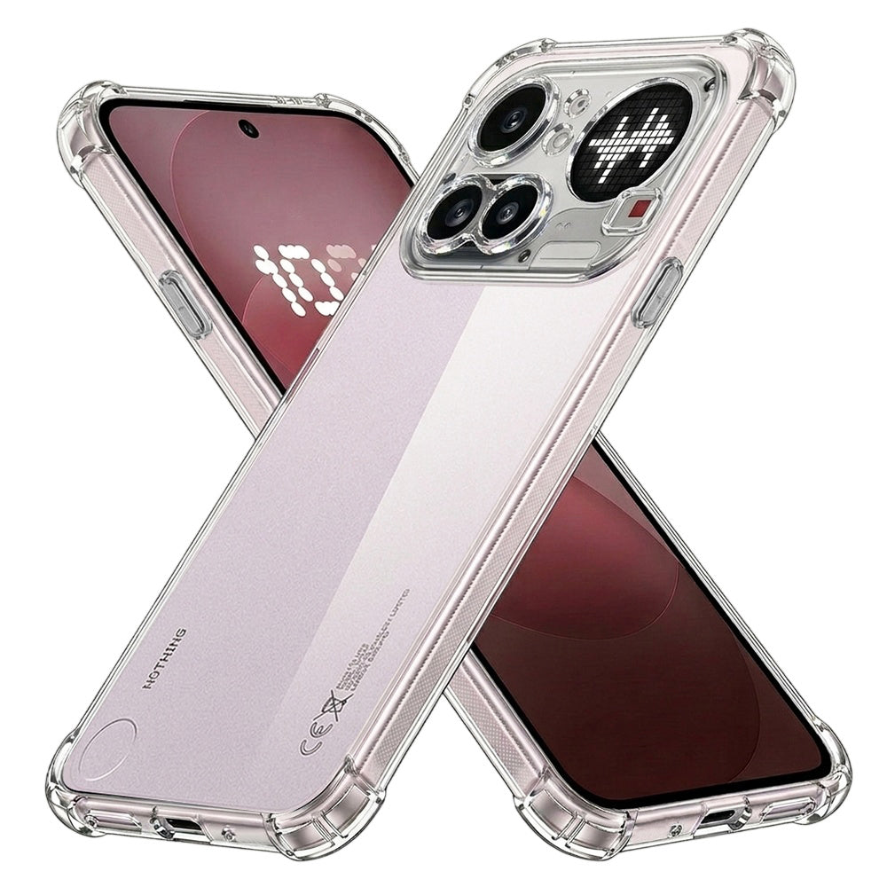 Custodia per Nothing Phone (4a) Pro, Techsuit, Shockproof Clear, Trasparente