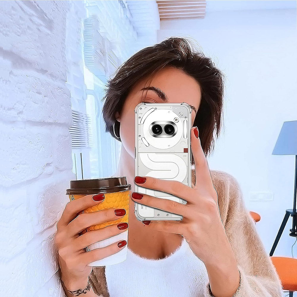 Custodia per Nothing Phone (4a) Pro, Techsuit, Shockproof Clear, Trasparente
