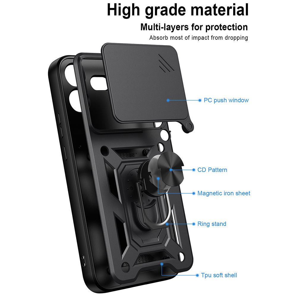 Custodia per Nothing Phone (4b), Techsuit, CamShield, Blu