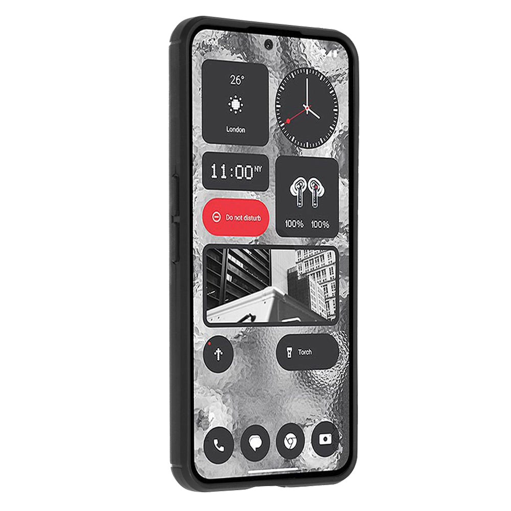 Custodia per Nothing Phone (2), Techsuit, Carbonio, Nera