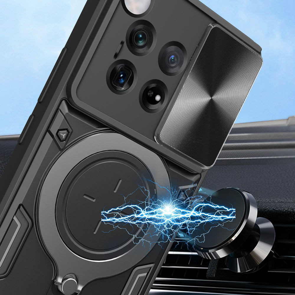 Custodia per OnePlus 12, Techsuit, CamGuard Pro, Nera