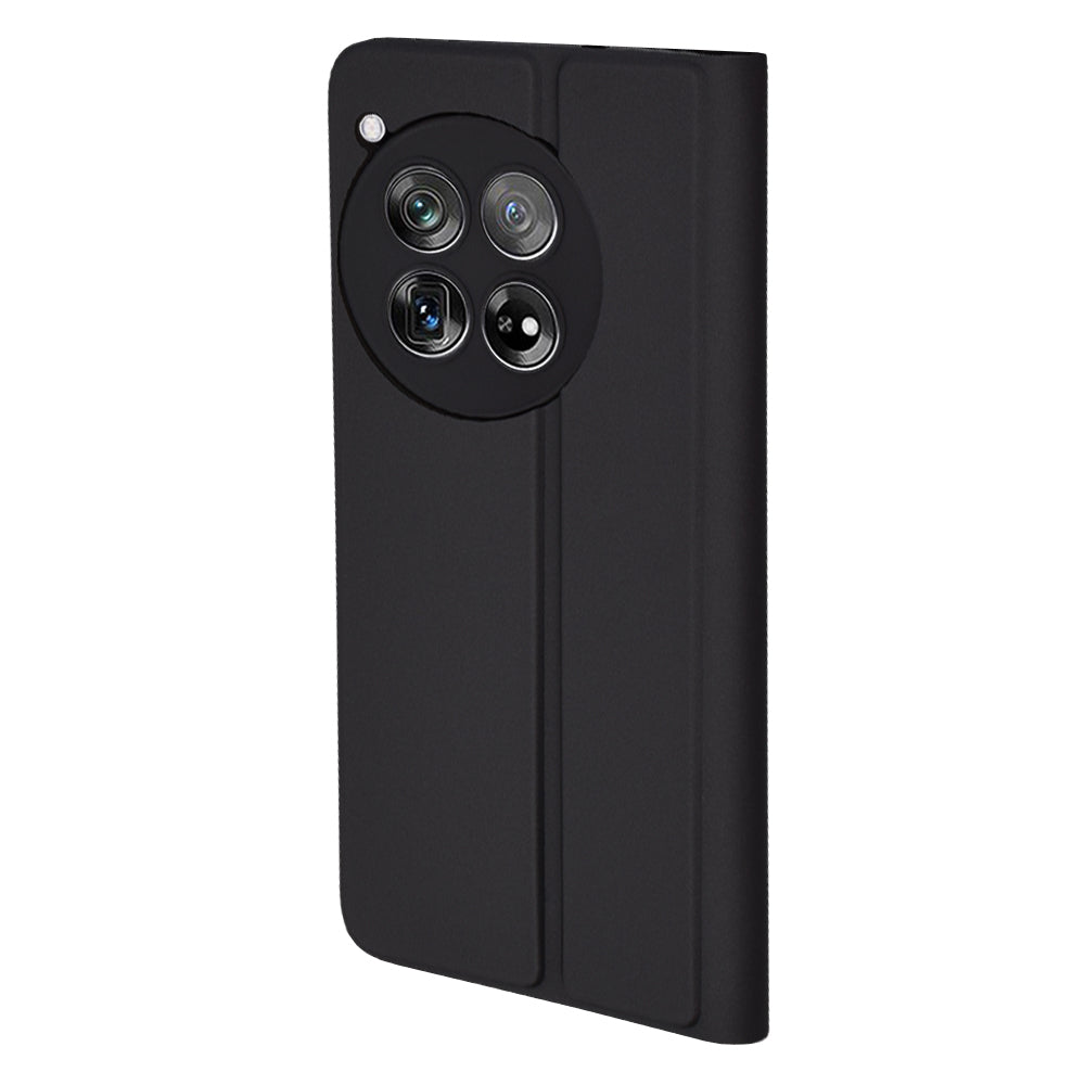 Custodia per OnePlus 12, Techsuit, Magskin Book, Nera