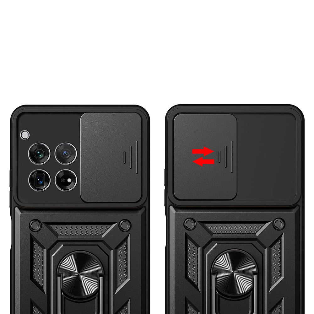 Custodia per OnePlus 12R, Techsuit, CamShield, Rosa