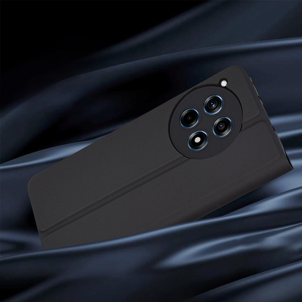 Custodia per OnePlus 12R, Techsuit, Magskin Book, Nera