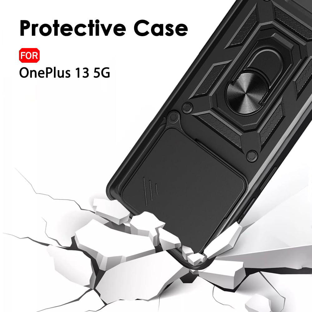 Custodia per OnePlus 13, Techsuit, CamShield, Nera