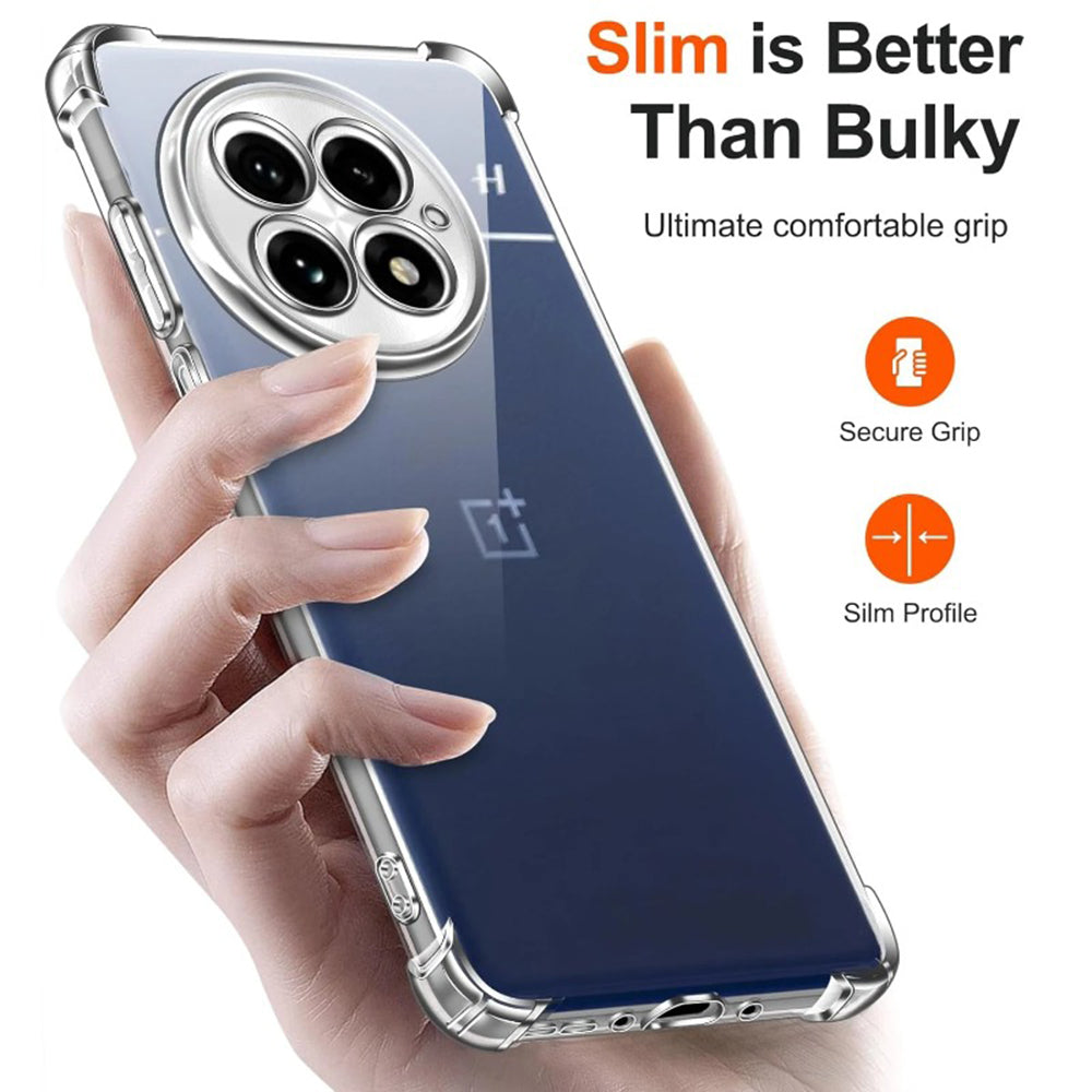 Custodia per OnePlus 13, Techsuit, Shockproof Clear, Trasparente