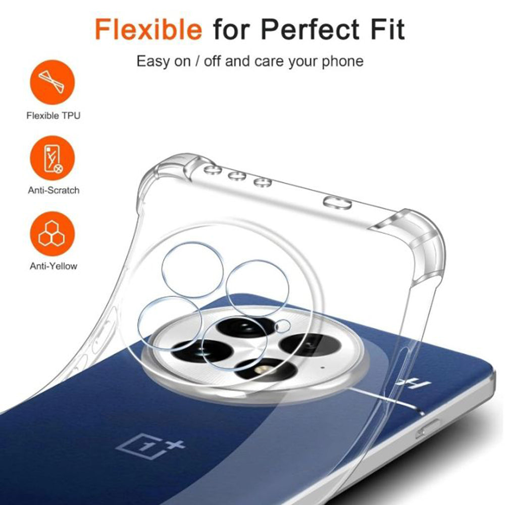 Custodia per OnePlus 13, Techsuit, Shockproof Clear, Trasparente