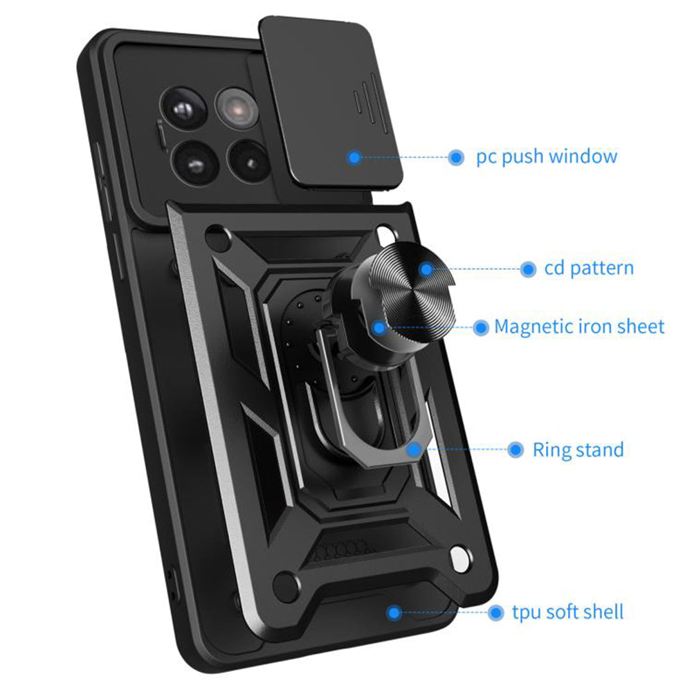 Custodia per OnePlus 13R, Techsuit, CamShield, Rosa