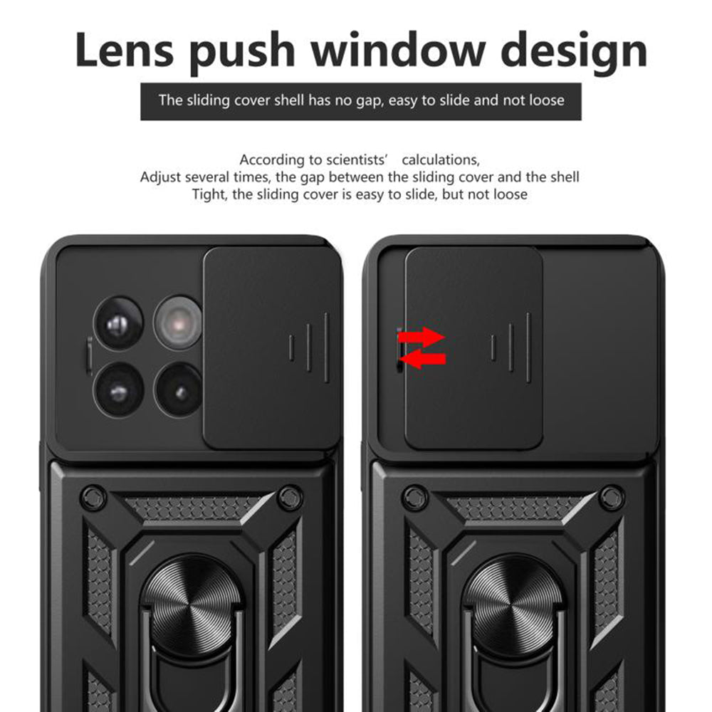 Custodia per OnePlus 13R, Techsuit, CamShield, Rosa
