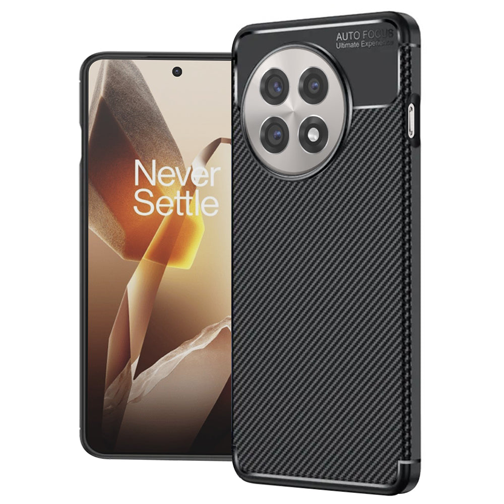 Custodia per OnePlus 13R, Techsuit, CarbonFiber, Nera