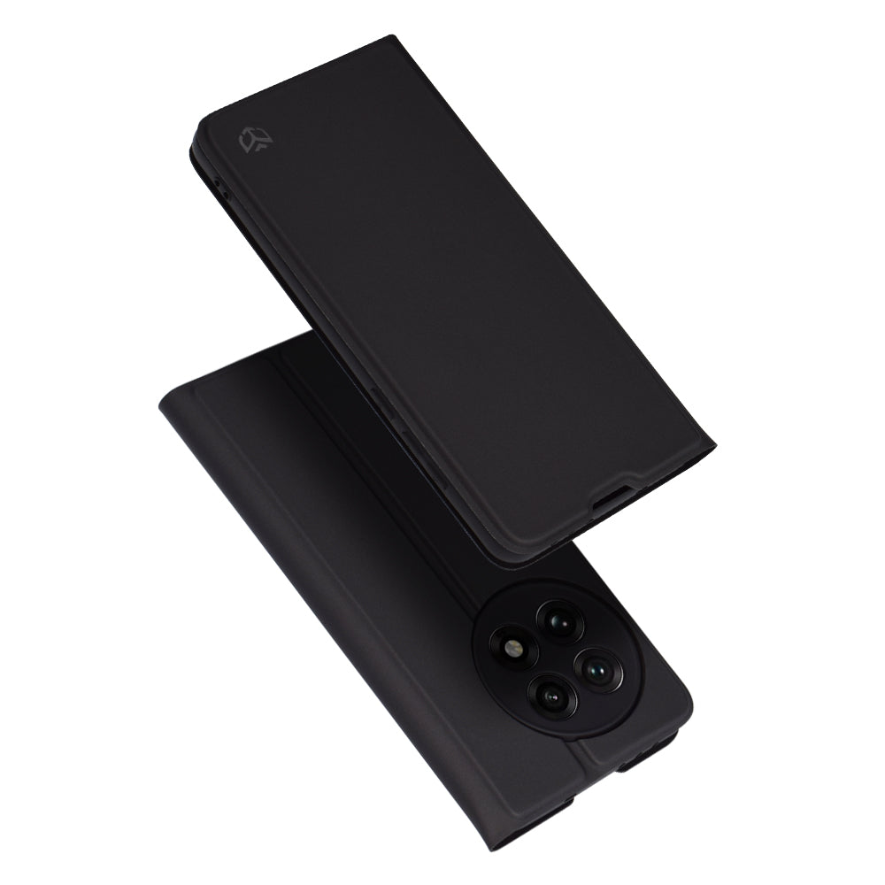 Custodia per OnePlus 13R, Techsuit, Magskin Book, Nera