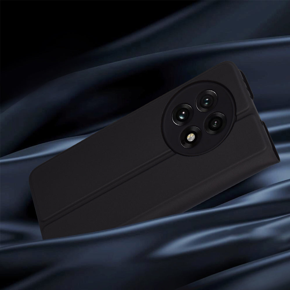 Custodia per OnePlus 13R, Techsuit, Magskin Book, Nera