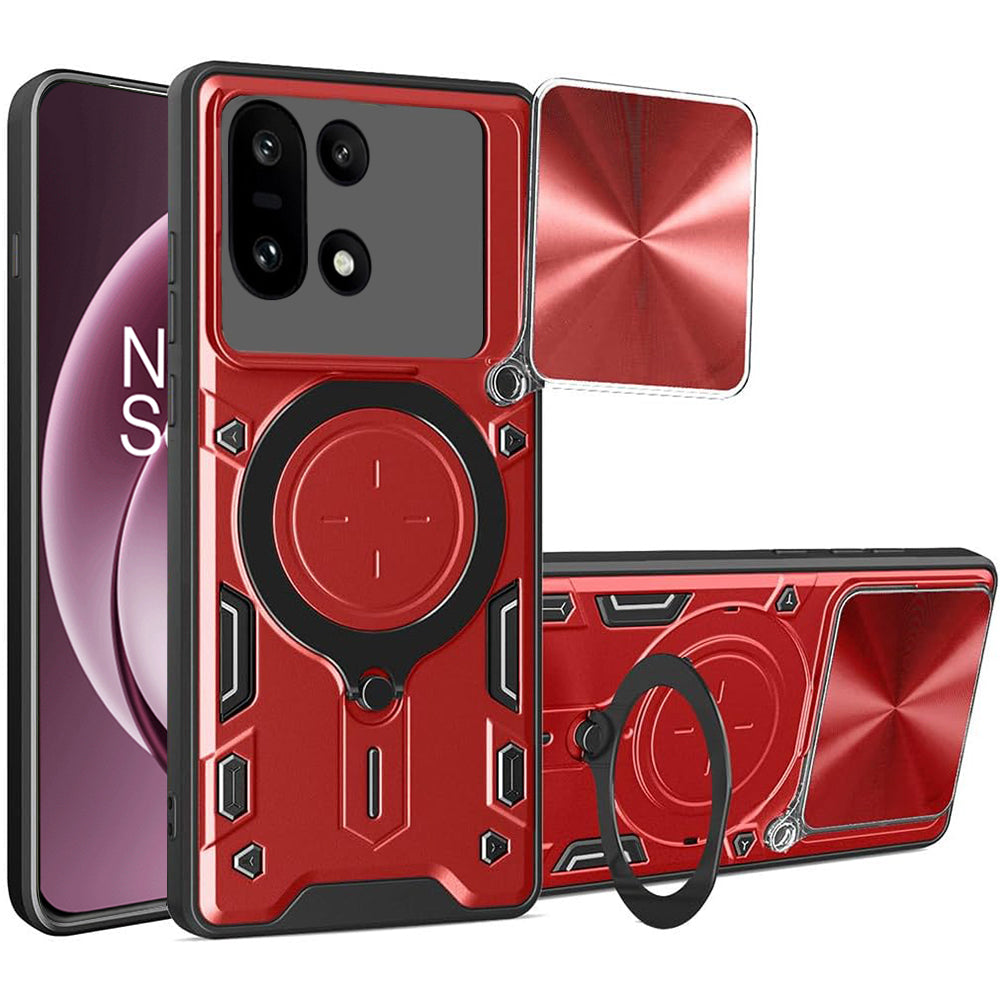 Custodia per OnePlus 15, Techsuit, CamGuard Pro, Rossa