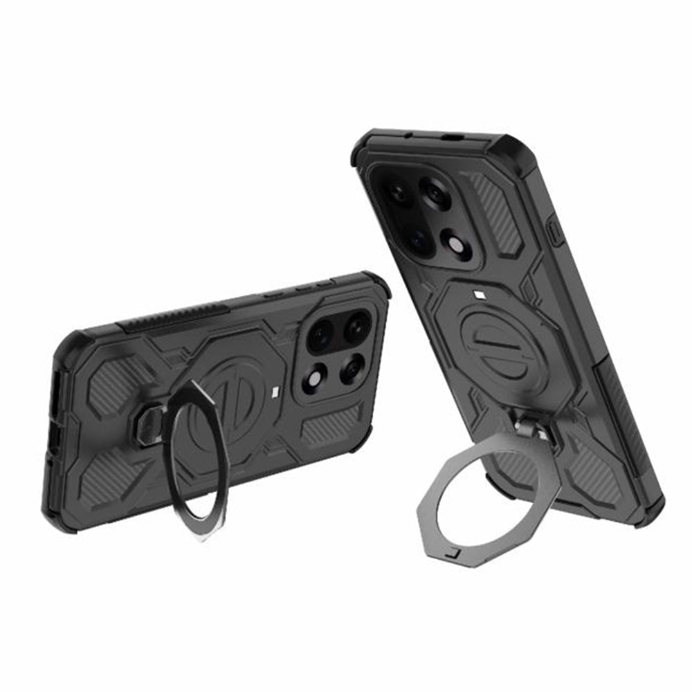 Custodia per OnePlus 15, Techsuit, Carbon Shield Pro, Nera