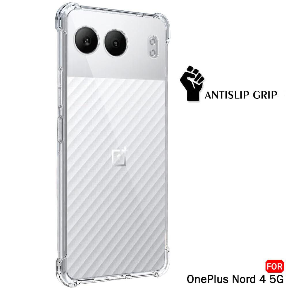 Custodia per OnePlus Nord 4, Techsuit, Shockproof Clear, Trasparente